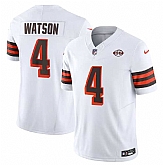 Men & Women & Youth Cleveland Browns #4 Deshaun Watson White 2023 F.U.S.E. 1946 Collection Vapor Untouchable Limited Stitched Jersey,baseball caps,new era cap wholesale,wholesale hats